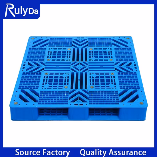 헤비 듀티 더블 페이스/사이드 그리드 물류 산업용 창고 보관 유로 내구성이 뛰어난 쌓을 수 있는 가역 HDPE 쌀/밀가루/설탕/맥주용 HDPE 플라스틱 팔레트 가격