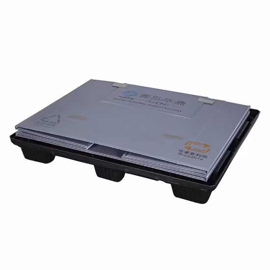 창고 저장 차 부속 포장을 위한 재생된 PP 물자 플라스틱 깔판 상자